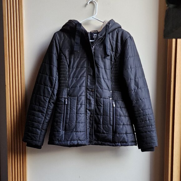 INTL d.e.t.a.i.l.s Black Lightweight Puffer Jacket Size Small - Picture 7 of 16